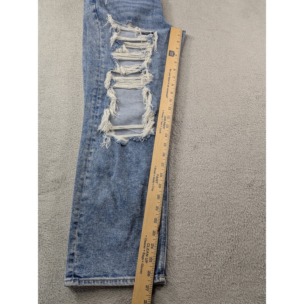 American Eagle Highest Rise 90s Boyfriend Distressed Jeans Blue Size 6 Regular - Picture 8 of 15